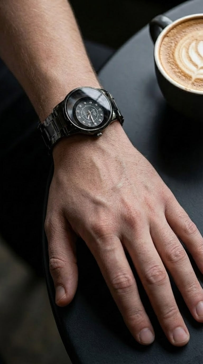 Elegant Stainless Steel Wrist Watch