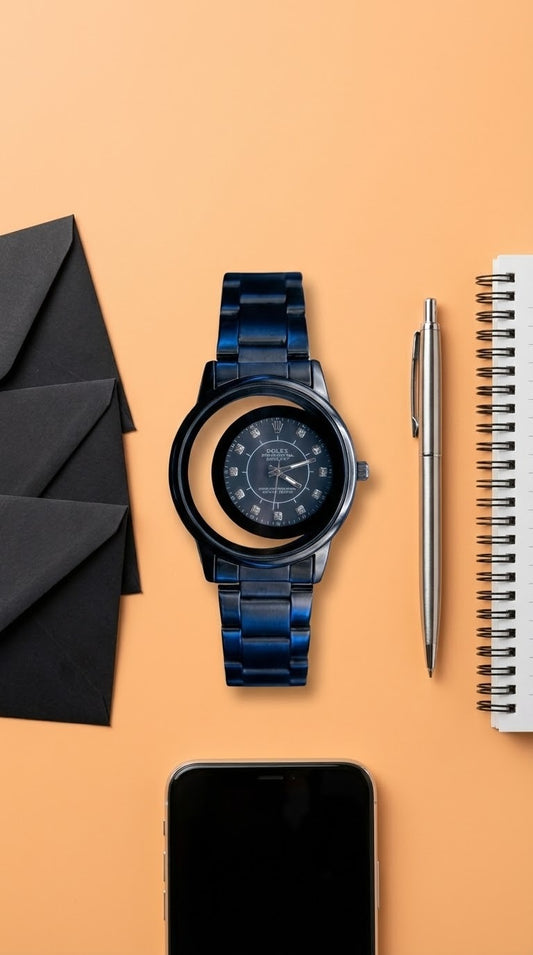 Elegant Stainless Steel Wrist Watch