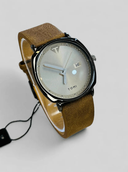 TOMI Men’s Watch Leather Strap T-044 | The Tomi Watches