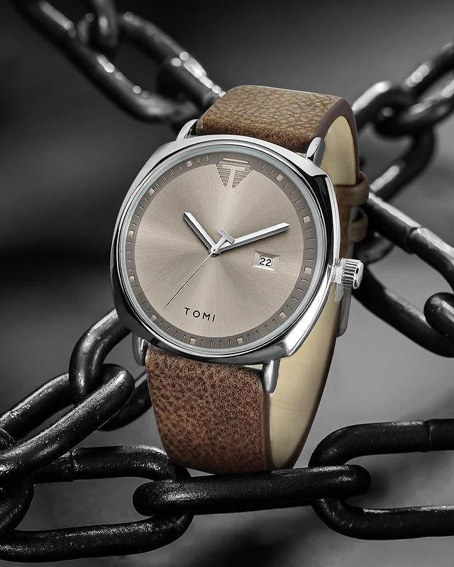 TOMI Men’s Watch Leather Strap T-044 | The Tomi Watches